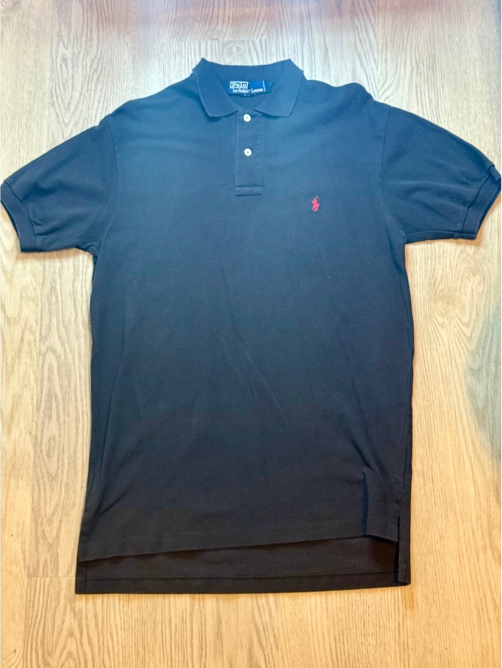 Vintage Polo Ralph Lauren Polo Shirt Mens M Black Red Pony Malaysia